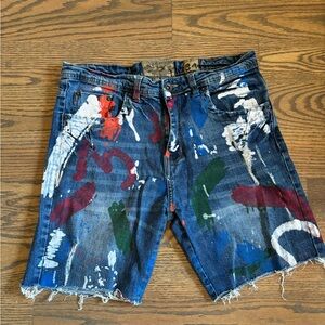 Distressed Jean Shorts